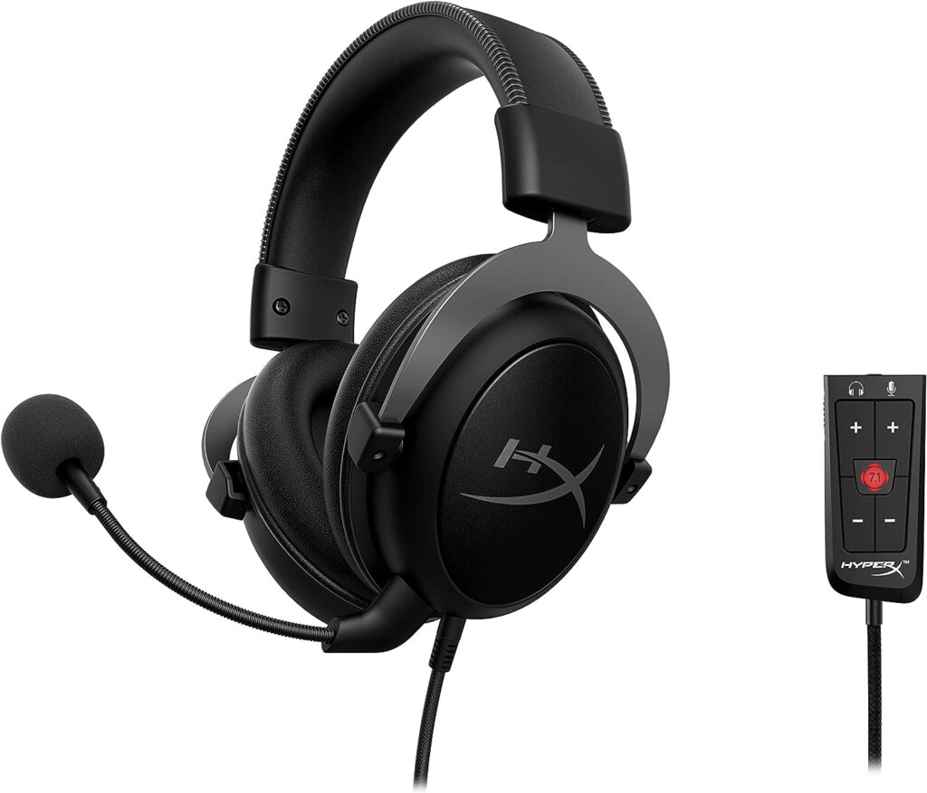 HyperX Cloud II - Gaming Headset for PC, PS5 / PS4. Includes virtual 7.1 surround sound and USB audio control box