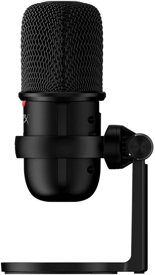 HyperX SoloCast USB Condenser Gaming Microphone for PC, PS4 and Mac, Tap-to-Mute Sensor, Cardioid Directional Pattern, Gaming, Streaming, Podcasts, Twitch, YouTube, Discord, Black