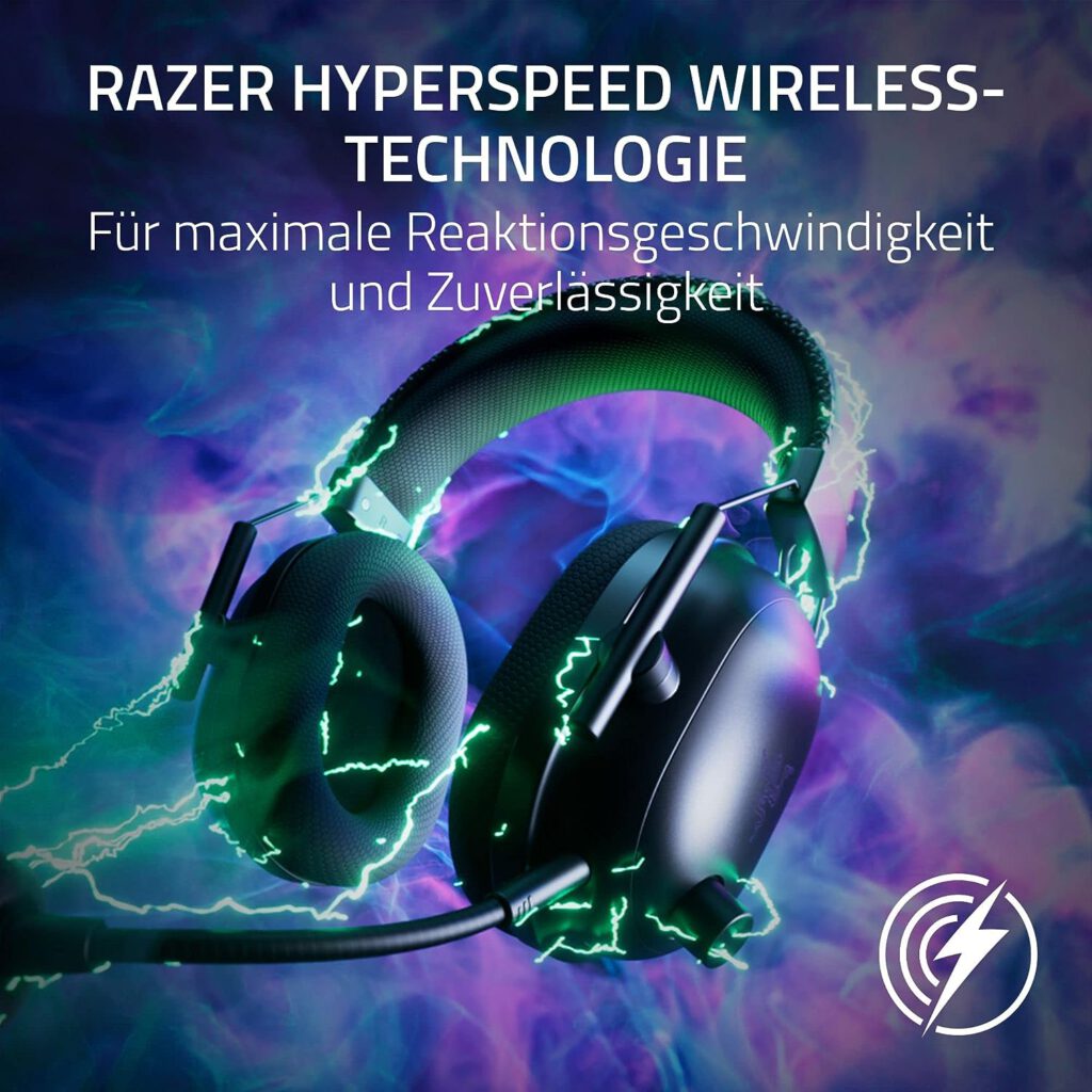 Razer BlackShark V2 Pro (2023) - Premium Wireless Esports Headset (HyperClear Super Broadband Microphone, TriForce Titanium 50mm Driver, HyperSpeed Wireless Technology, Up to 70 Hours Battery) White